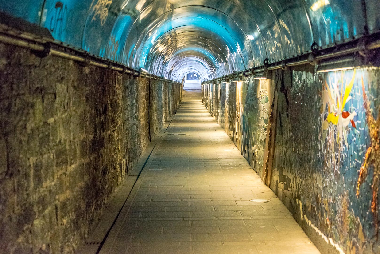 Backplate • ID: 5617 • HDRI Haven - Tunnel With Concrete Path 